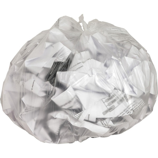 Genuine Joe High Density Clear Trash Bags, 10 Gallon, Case of 1,000 (GJO01755)