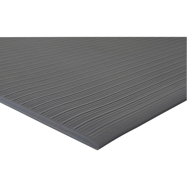 Genuine Joe Beveled Edge Vinyl Anti-Fatigue Mat, 3' x 60', Black (GJO02053)