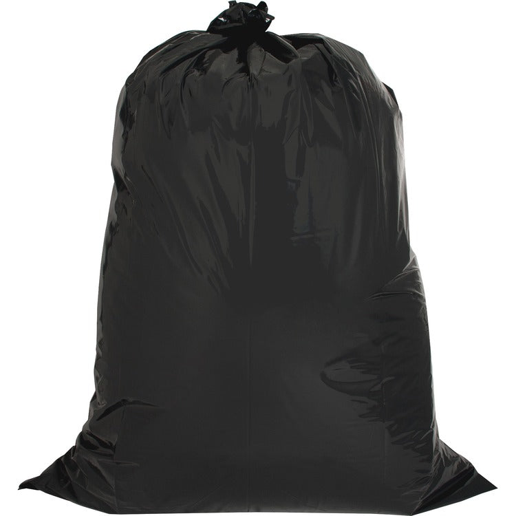 Genuine Joe Black twist ties Trash Bags, 42 Gallon, 2.5 Mil, 33" x 48", Box of 20 (GJO02311)