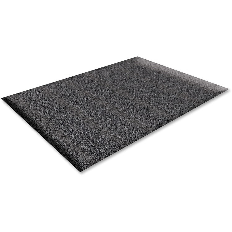 Genuine Joe Nitrile Rubber & Vinyl Vinyl & Rubber Anti-Fatigue Mat, 3' x 5', Black (GJO70372)