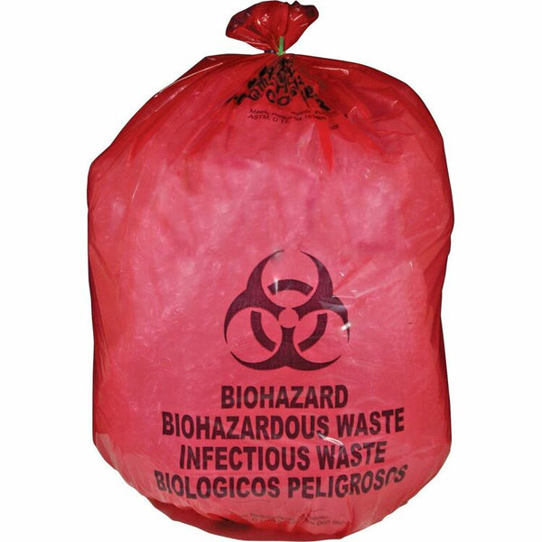 Medegen Biohazard Waste Bag, 20-25 Gallon, 31" x 41", 50/BX, Red (MHMMDRB142755) Box of 50
