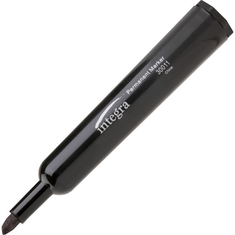 Integra Permanent Marker, Chisel Tip, Black (ITA30011) Each