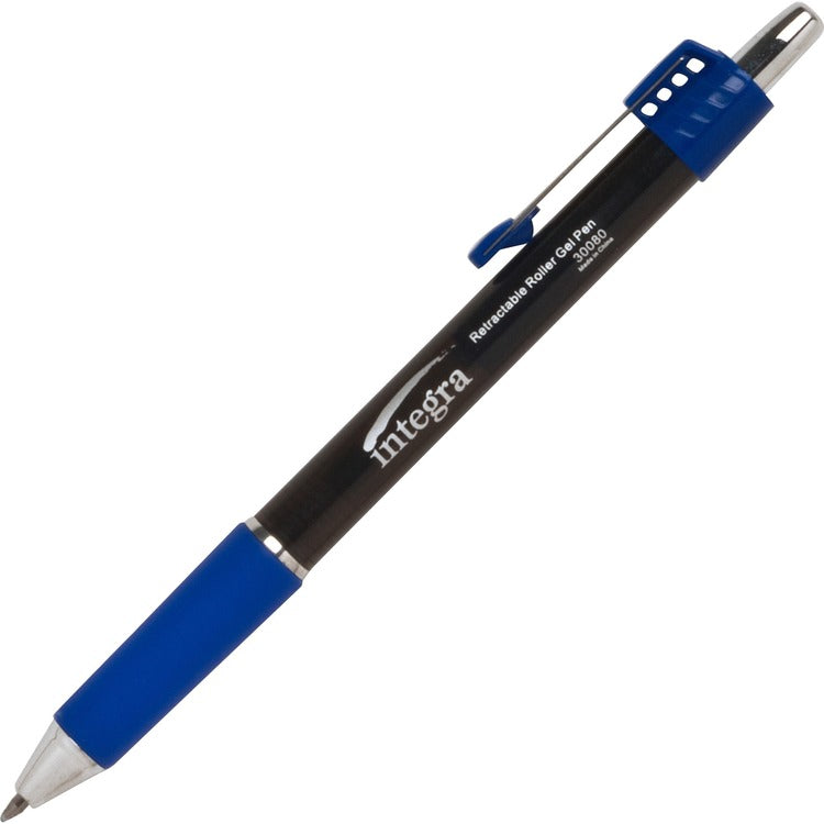 Integra Pen, Roller Gel, Retractable, .7mm, Blue Barrel, Blue Ink (ITA30080)