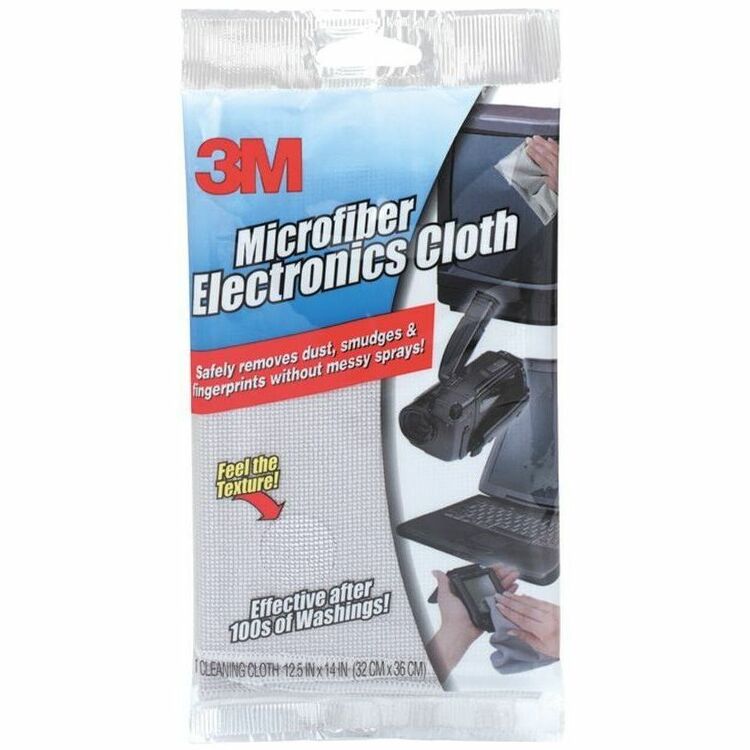 Scotch-Brite Microfiber Electronics Cleaning Cloth, 12 x 14, White (MMM9027)