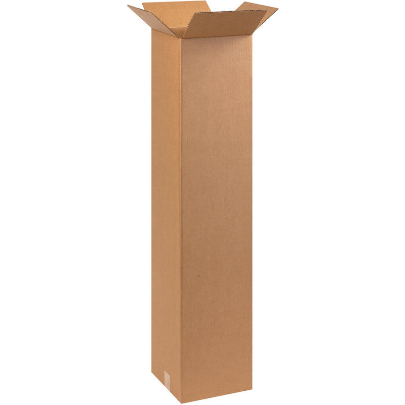 10 x 10 x 48" Tall Corrugated Boxes, Bundle Of 20 Bundle Of 20