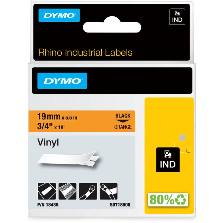 Dymo PRO Permanent Adhesive Vinyl Tape (DYM18436) 1 Roll