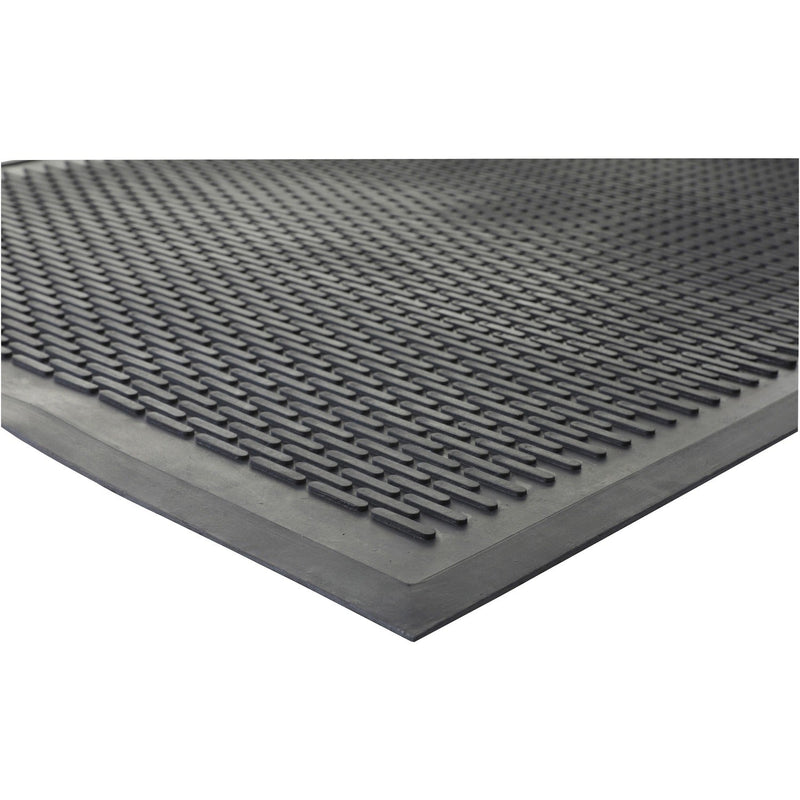 Genuine Joe Super Tread Rubber Floor Mat, 3' x 5', Black (GJO70367) Each