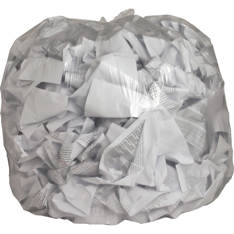 Genuine Joe Clear Trash Bags, 45 Gallon, 0.6 Mil, 40" X 46", Box of 250 (GJO01015) Box of 250