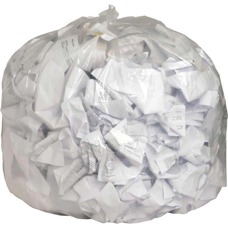 Genuine Joe Clear Trash Bags, 56 Gallon, 0.8 Mil, 43" X 48", Box of 100 (GJO01016) Box of 100