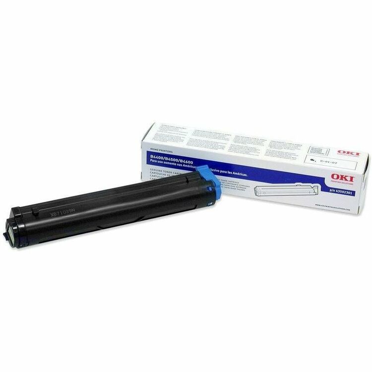 Oki Black Toner Cartridge for B4400, 4600 (OKI43502301) Each