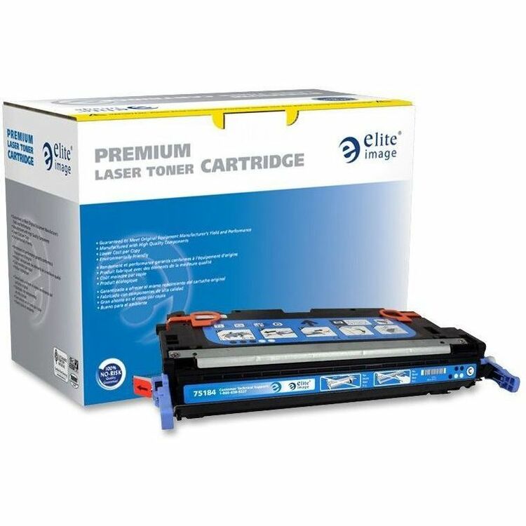 Elite Image Remanufactured Toner Cartridge, Alternative for HP 503A (Q7581A), Laser, 6000 Pages, Cyan, 1 Each (ELI75184) Each
