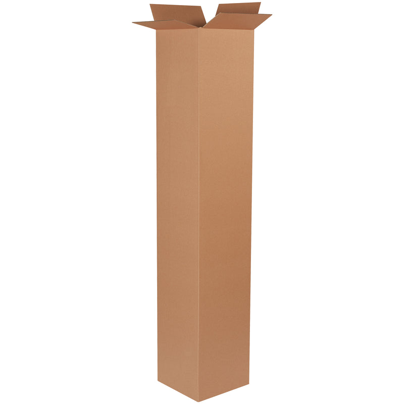 10 x 10 x 72" Tall Corrugated Boxes, Bundle Of 15 Bundle Of 15