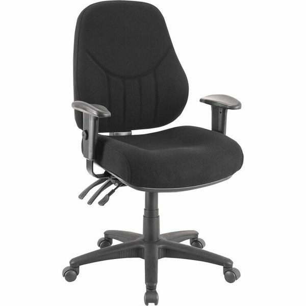 Lorell Black High-back Chair with Molded Seat/Back, 26 7/8&quot; x 26&quot; x 42 1/2&quot; (LLR81103)