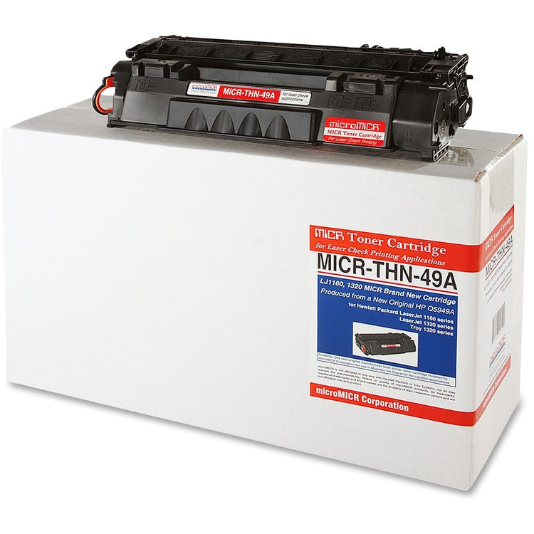 microMICR MICR Toner Cartridge, Alternative for HP 49A, Laser, 2500 Pages, Black, 1 Each (MCMMICRTHN49A)