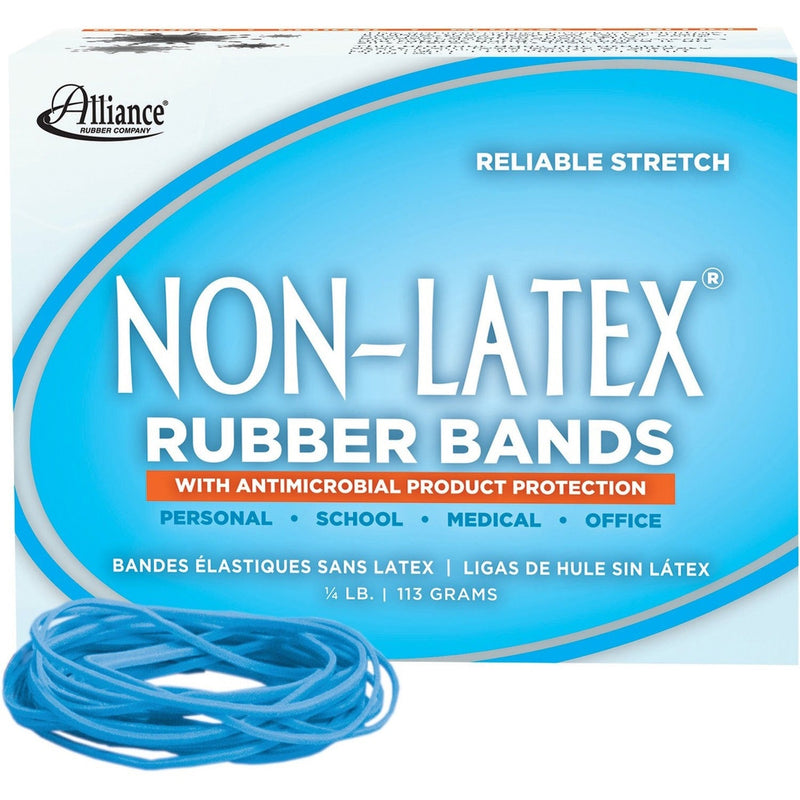 Non-Latex Antimicrobial Rubber Bands, Latex Free, 3 1/2&quot; x 1/16&quot; (ALL42199) 1/4 lb Box