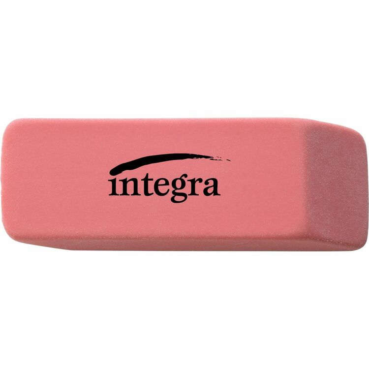 Integra Pink Pencil Eraser with Beveled End, Medium (ITA36522)