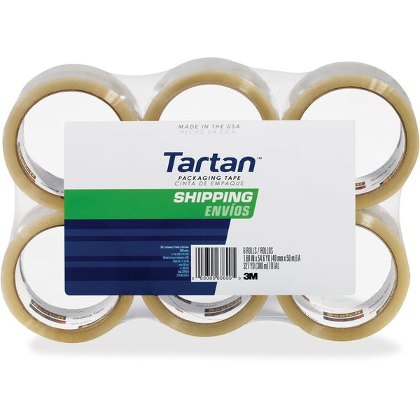 Tartan Commercial Grade Tape, 2&quot;x55 Yds, Transparent (MMM37102CRPK) Each