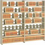 Tennsco Starter Shelf, 48" x 12" x 88", 7 x Shelf(ves), Letter, 400 lb Load Capacity, Sand (TNN128848PCSD) Each