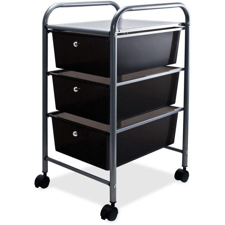 Advantus Portable Drawer Organizer, 13w x 15.38d x 25.88h, Smoke/Matte Gray (AVT34006) Each