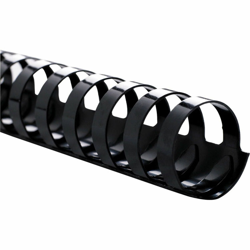 Sparco Plastic Binding Spines, 1/4&quot;, 25 Sheet Capacity, 100/BX, Black (SPR18004) Box of 100