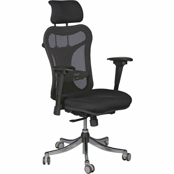 MooreCo Executive Chair, Adjustable Height/Headrest, 28&quot;x24&quot;x51&quot;, Black (BLT34434) Each