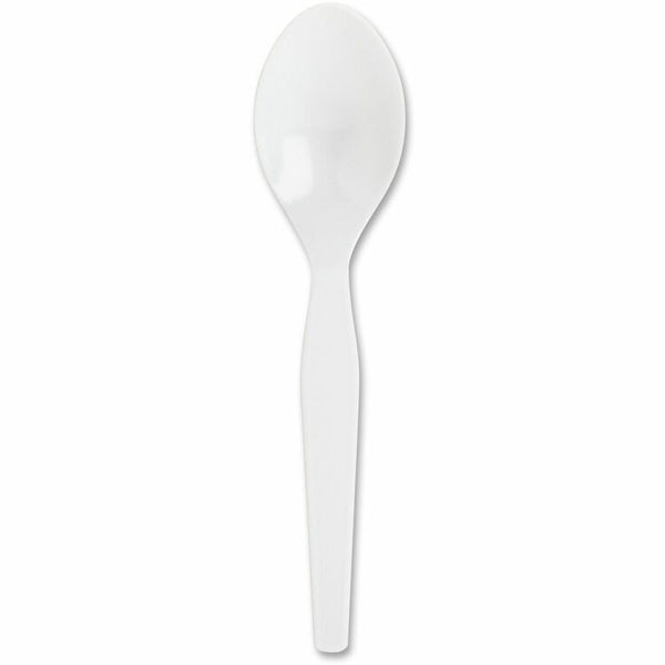 Genuine Joe Heavy-Weight White Plastic Spoon, Box of 100 (GJO10432) Box of 100