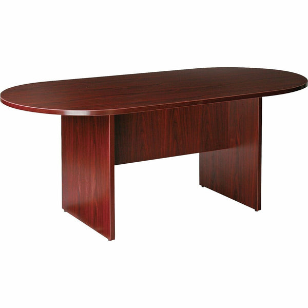 Lorell Oval Conference Table, 72&quot; x 36&quot; x 29-1/2&quot;, Mahogany (LLR87272)