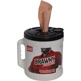 Brawny Professional D400 Disposable Cleaning Towels With Bucket, 9.90" x 13" Length, 200 Sheets/Roll, 2/Carton (GPC20040) Case of 2