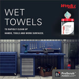 Wypall PowerClean ProScrub Heavy Duty Wet Towels, Citrus, 50/Tub (KCC58310EA) Each