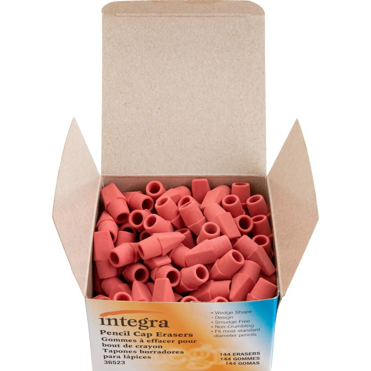 Integra Pink Pencil Cap Eraser for Standard Pencils (ITA36523) Box of 144
