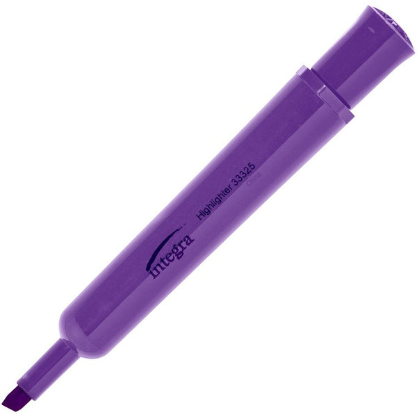 Integra Desk Highlighter, Chisel Tip, Fluorescent Purple (ITA33325)