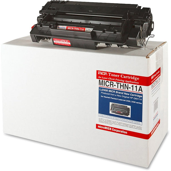 microMICR MICR Toner Cartridge, Alternative for HP 11A, Laser, 6000 Pages, Black, 1 Each (MCMMICRTHN11A)