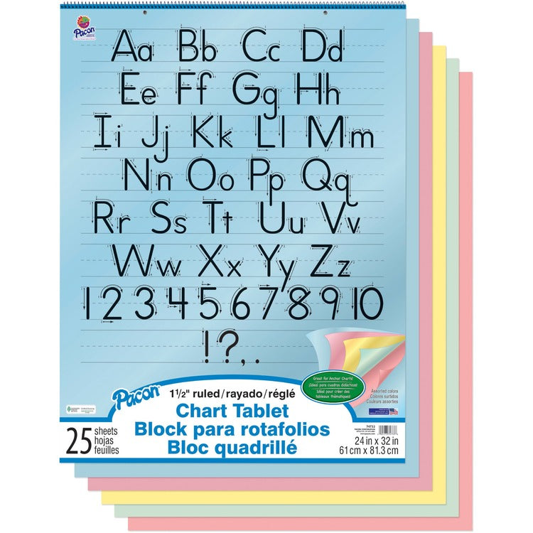 Pacon Colored Chart Tablets (PAC74733) Each