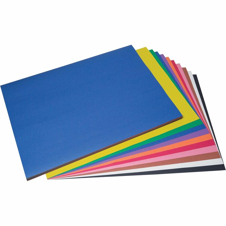 Prang Construction Paper, 58lb, 24 x 36, Assorted, 50/Pack (PAC6523)