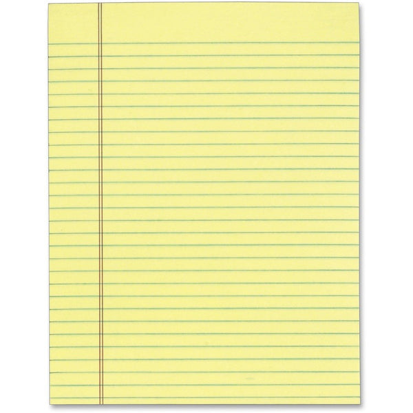 TOPS The Legal Pad Glue Top Pads, Wide/Legal Rule, 50 Canary-Yellow 8.5 x 11 Sheets, 12/Pack (TOP7522) Pack of 12