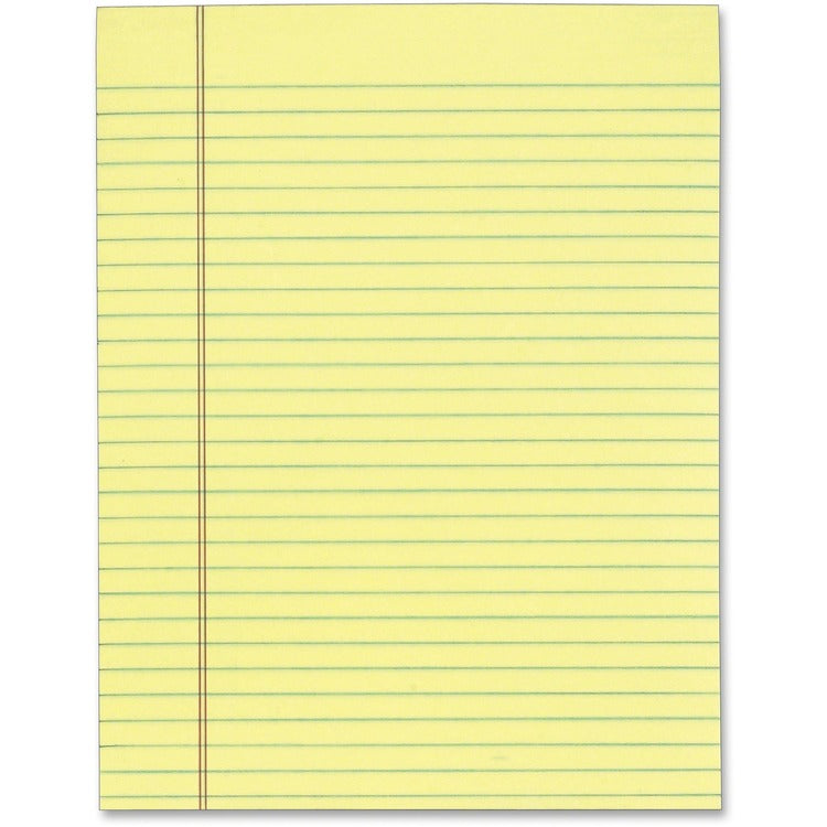 TOPS The Legal Pad Glue Top Pads, Wide/Legal Rule, 50 Canary-Yellow 8.5 x 11 Sheets, 12/Pack (TOP7522) Pack of 12