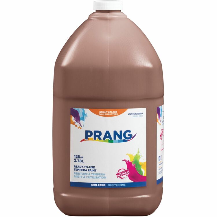 Prang Ready-to-Use Tempera Paint, Brown, 1 gal (DIX22807) Each