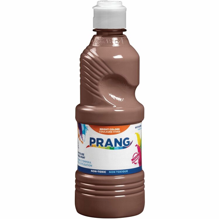 Prang Ready-to-Use Tempera Paint, Brown, 16 oz (DIX21607) Each