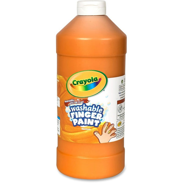 Crayola Washable Finger Paint, 32oz., Orange (CYO551332036) Each