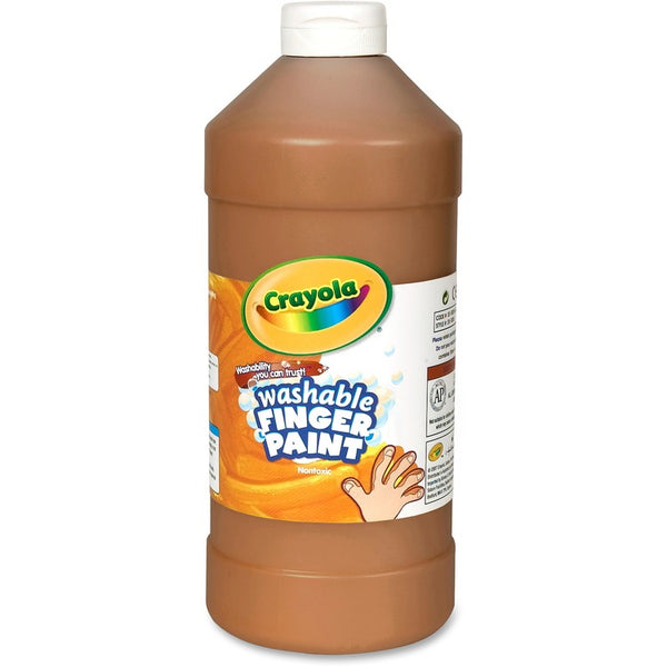 Crayola Washable Finger Paint, 32oz., Brown (CYO551332007) Each