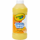 Crayola Washable Finger Paint, 1 Color(s), Yellow, 16 fl oz, Washable (CYO551316034) Each