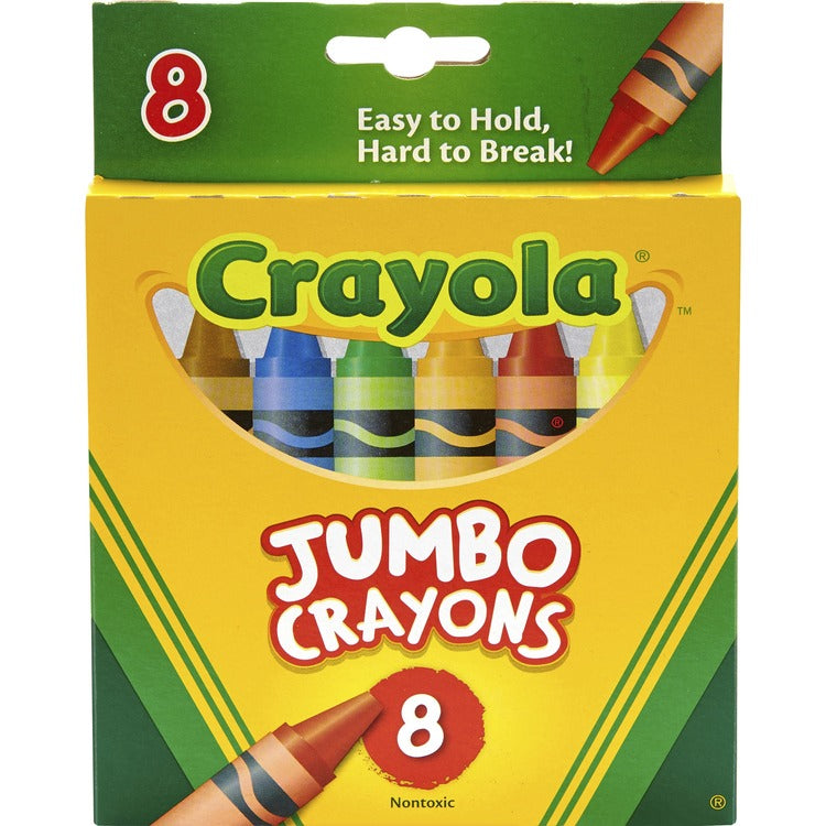 Crayola So Big Crayons, Large Size, 5 x 9/16, 8 Assorted Color Box (CYO520389) Box of 8