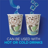 Dixie PerfecTouch Paper Hot Cups, 12 oz, Coffee Haze Design, 25/Sleeve, 20 Sleeves/Carton (DXE5342DXPK) Pack of 25