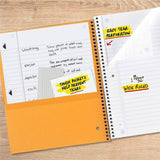 Five Star Three-subject Notebook, 150 Sheets, Wire Bound, 8" x 10 1/2" (MEA05204) Each
