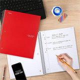 Five Star Three-subject Notebook, 150 Sheets, Wire Bound, 8" x 10 1/2" (MEA05204) Each