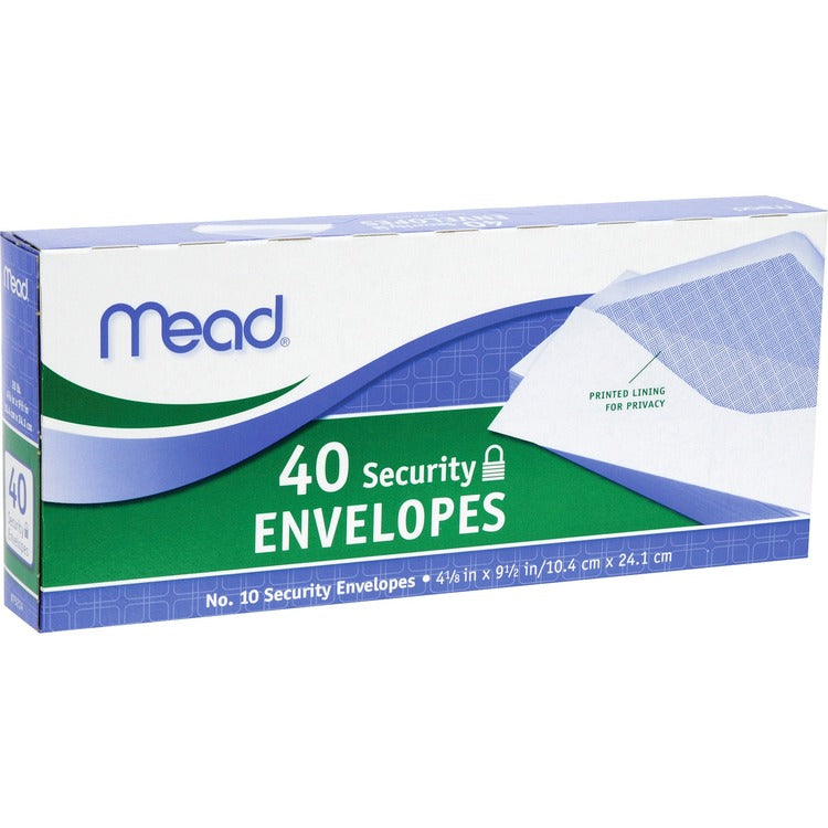 Mead White Wove Envelops Small Packs (MEA75214) Box of 40