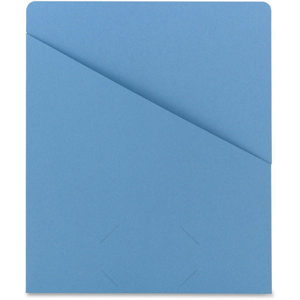 Smead Slash Jacket, 11pt, 9-3/4" x 11-1/2", 25/PK, Blue (SMD75431) Pack of 25