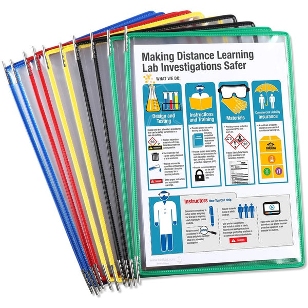 Djois by Tarifold Pivoting Display Pockets for Wall Unit & Desktop Reference Starter Sets, Pack of 10 (TFIP090) Pack of 10