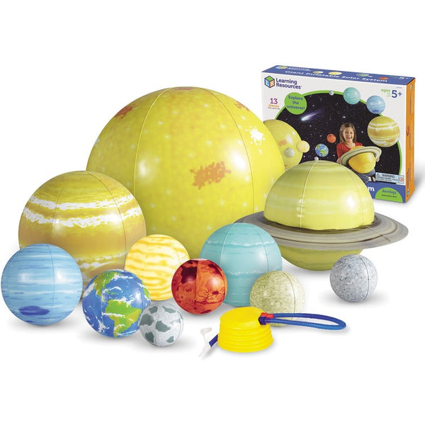 Learning Resources Giant Inflatable Solar System, 5"-23" D, Multi (LRNLER2434) 1 Kit