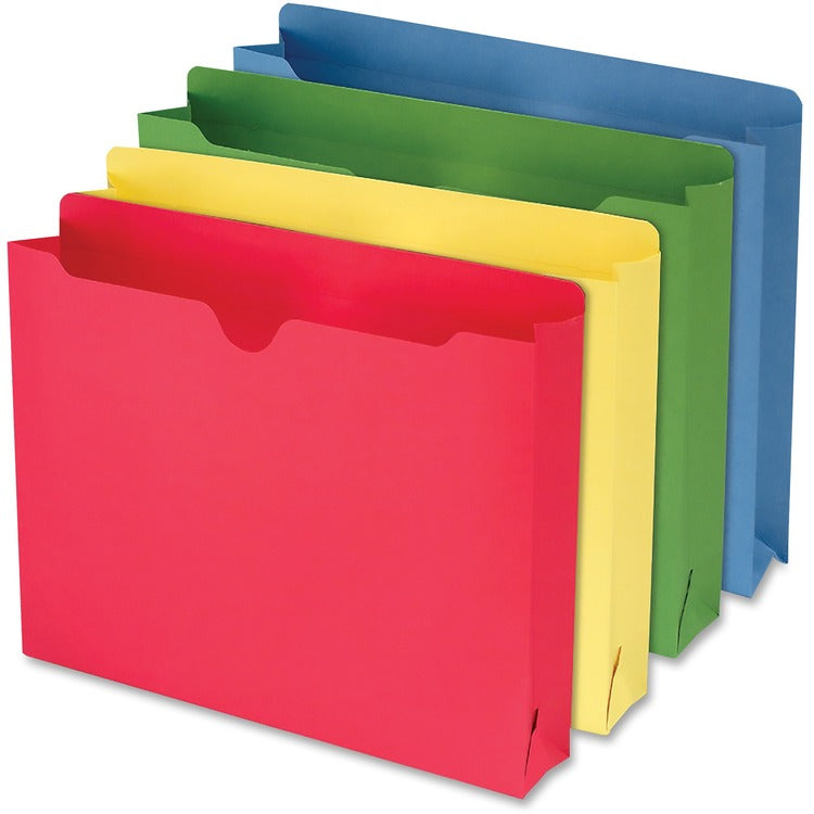 Smead File Jackets, 2&quot; Exp, Letter, Straight Cut, Assorted (SMD75688)